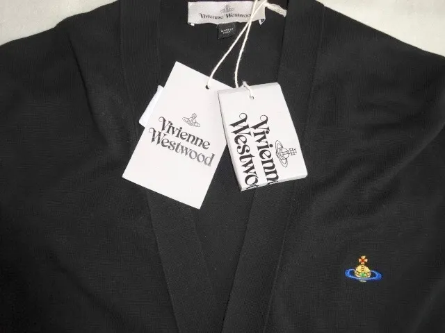 Vivienne Westwood  |Unisex Plain Cotton Logo Cardigans