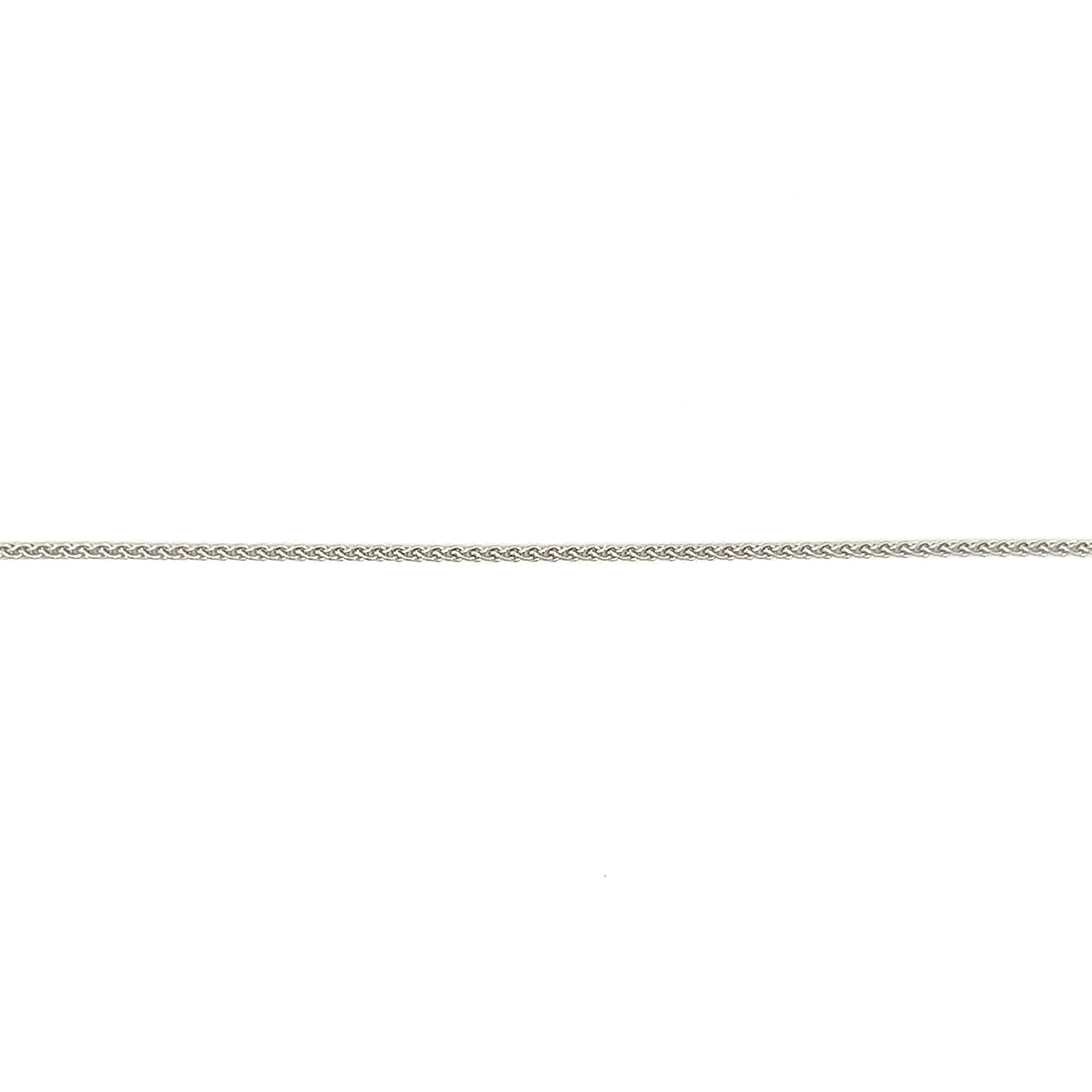 Wheat Chain 1.05mm with 20in Length in 14K White Gold