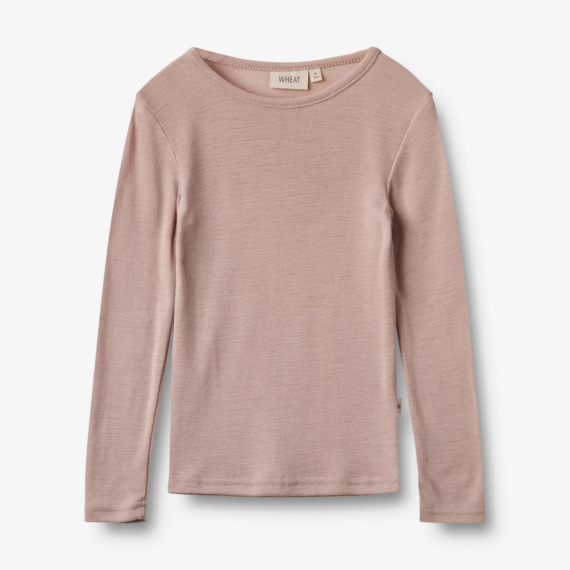 Wool T-Shirt L/S Alfie - dry rose