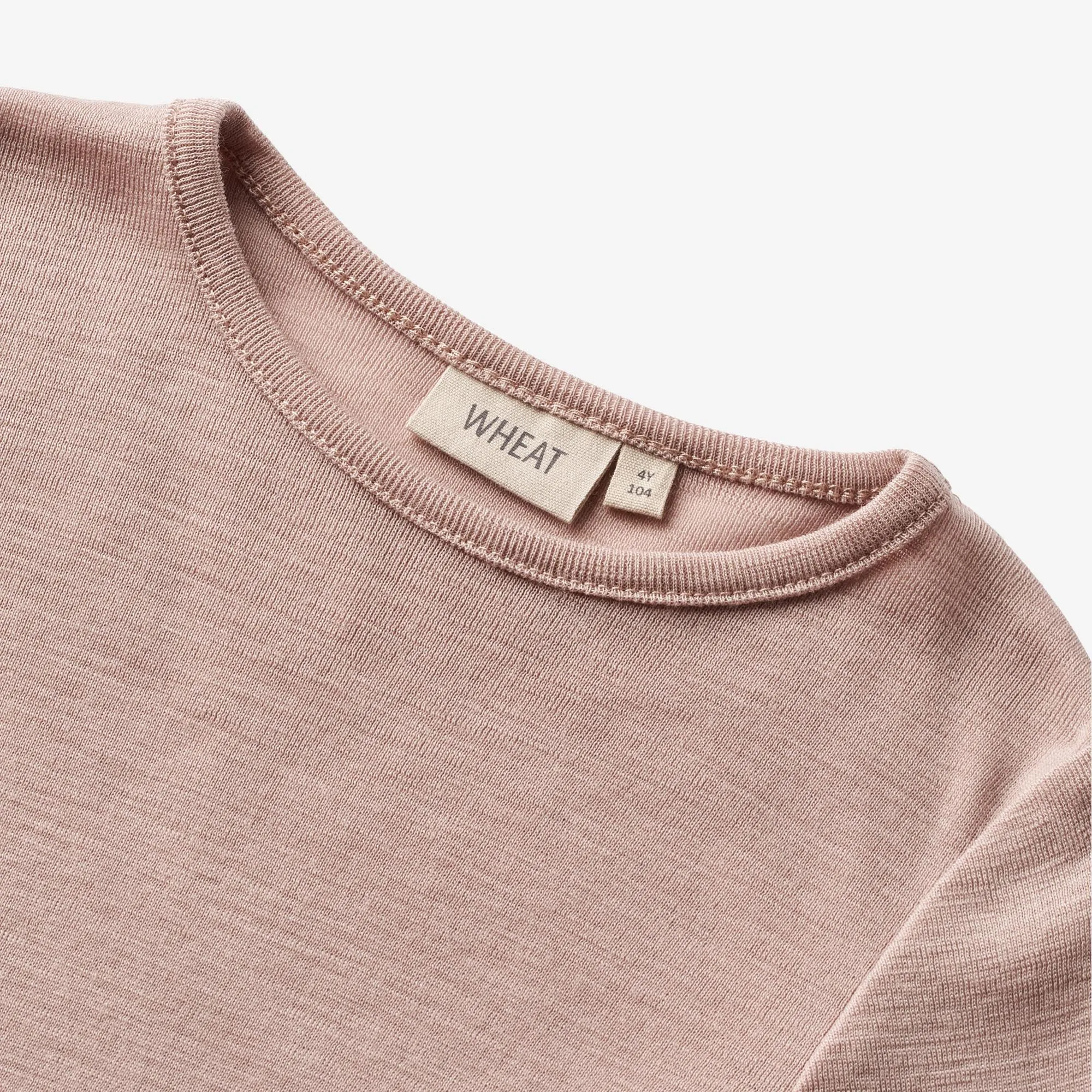 Wool T-Shirt L/S Alfie - dry rose